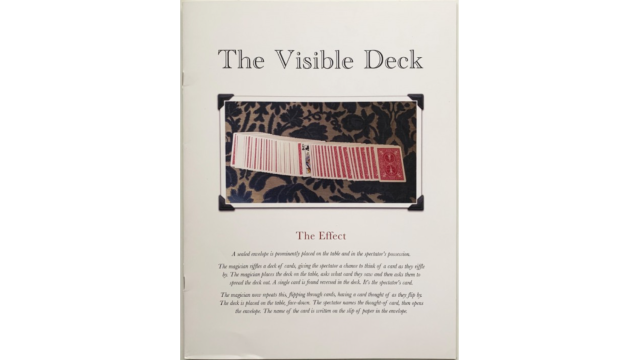 Shane Cobalt – The Visible Deck - 2026