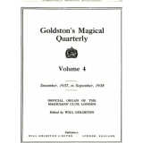Goldstons Magical Quarterly Volume 4 (Dec 1937 – Sep 1938) by Will Goldston.