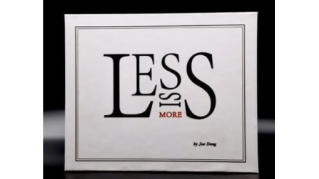 Less is More by Joe Deng - Close-Up Tricks & Street Magic