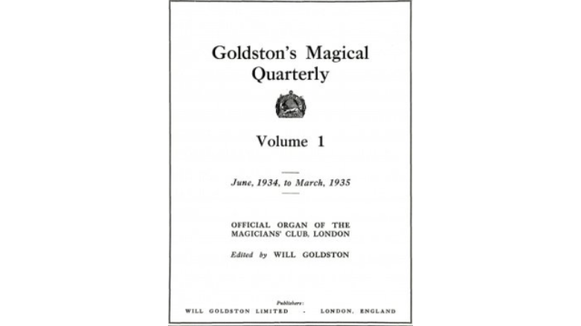 Goldstons Magical Quarterly (Vol.1) - Magic Ebooks Goldstons Magical Quarterly (Vol.1) - Magic Ebooks
