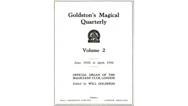 Goldstons Magical Quarterly (Vol.2) - Magic Ebooks Goldstons Magical Quarterly (Vol.2) - Magic Ebooks