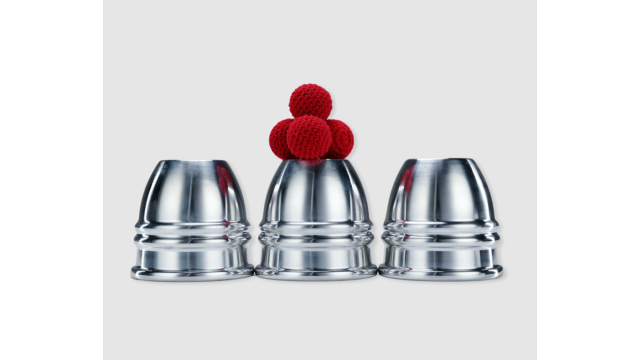 Aluminum Alloy Cups and Balls Set by TCC Magic - 2026 Aluminum Alloy Cups and Balls Set by TCC Magic - 2026