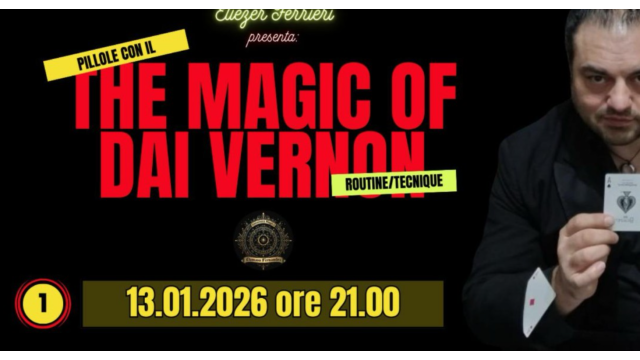 UMI Project Live Conference – THE MAGIC OF DAI VERNON (Studiando Dai Vernon) Lesson 1 (January 13, 2026) (Incontri Magici) - 2026