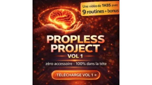 Propless Project Vol.1 by Philippe Morgan (French) - Mentalism