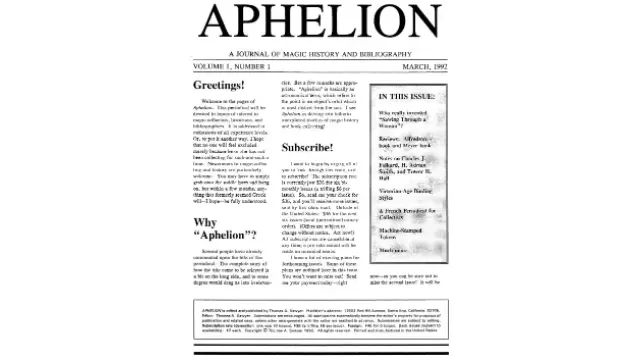 Aphelion by Thomas Sawyer (Vol 1) - Magic Ebooks