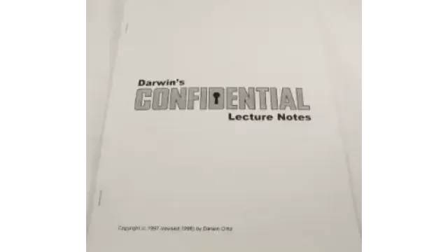 Darwin’s Confidential by Darwin Ortiz -