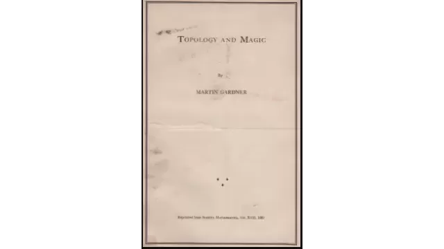 Topology and Magic by Martin Gardner -