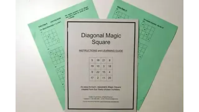 Diagonal Magic Square by Chuck Hickock