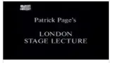 London Stage Lecture by Patrick Page