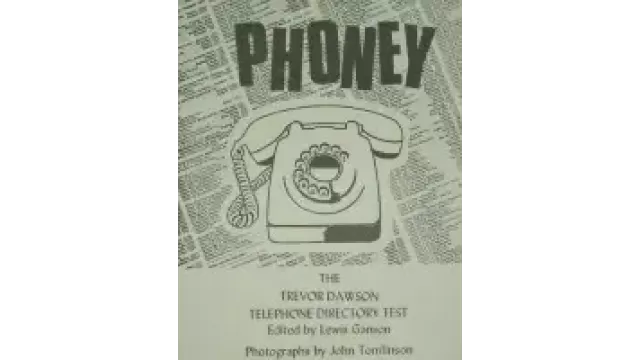 Phoney (Telephone Directory Test) by Trevor Dawson - Magic Ebooks
