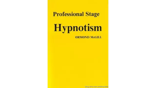 Professional Stage Hypnotism by Ormond Mcgill