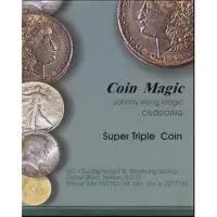 Super Triple Coin Eisenhower Dollar by Johnny Wong