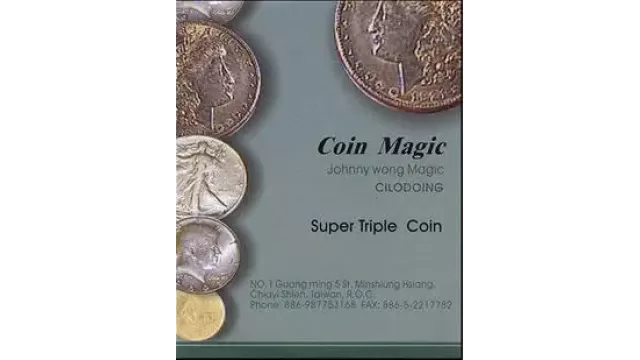 Super Triple Coin Eisenhower Dollar by Johnny Wong