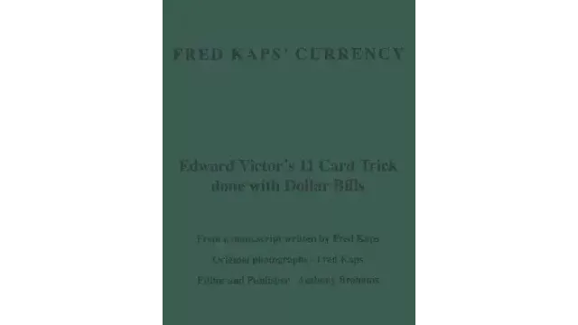 Fred Kaps Currency by Fred Kaps
