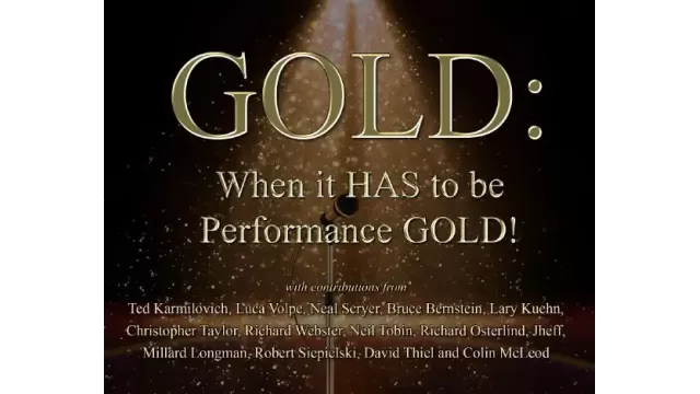 Gold When It Has To Be Performance Gold by Various Authors