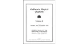 Goldston'S Magical Quarterly Volume 5 (Dec 1938 by Will Goldston