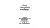 Grant's Fabulous Feats Of Mental Magic by Don Tanner