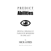 Predict Abilities by Mick Ayres