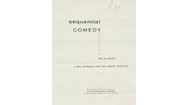 Sequential Comedy by Ken Decourcy