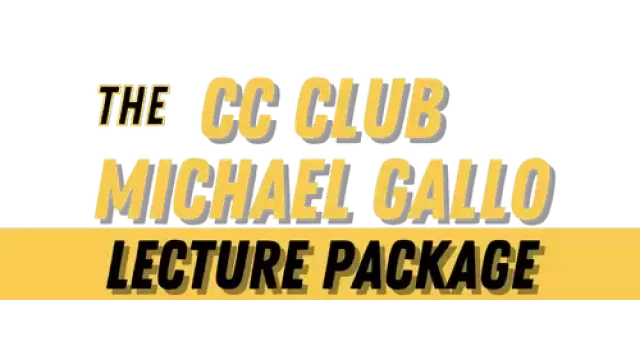 The CC Michael Gallo Lecture Package By Michael Gallo - Close-Up Tricks & Street Magic