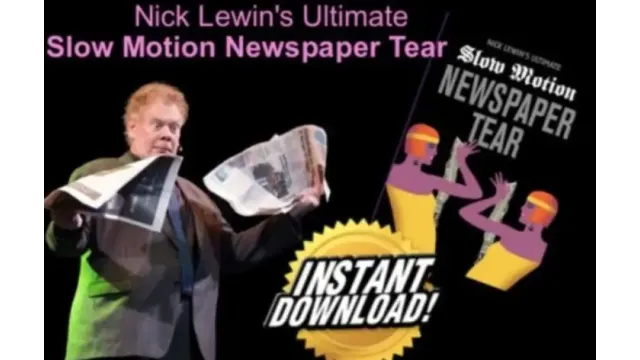 Nick Lewin - Ultimate Slow Motion Newspaper Tear - Magic DVDs