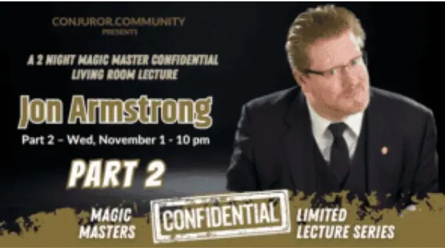 Magic Masters Confidential Part.2 by Jon Armstrong - Magic DVDs