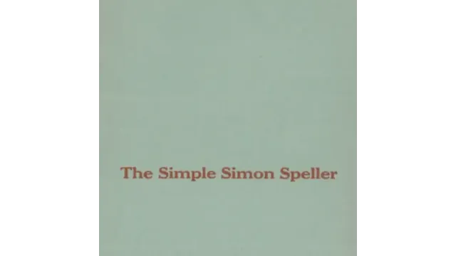 Stewart James - The Simple Simon Speller - Magic Ebooks