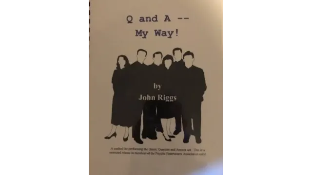 John Riggs - Q and A My Way (Video+PDF) - Magic DVDs